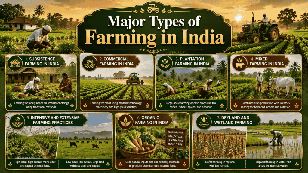 What Do You Mean Types of Farming in India?  