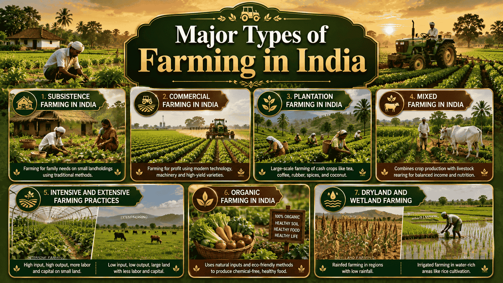 Types of Farming in India: Practices, Benefits, and Challenges