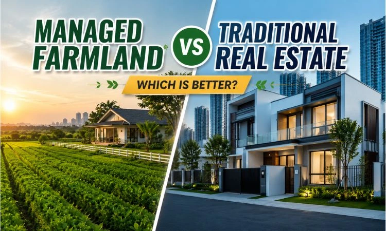 managed farmland vs traditional real estate
