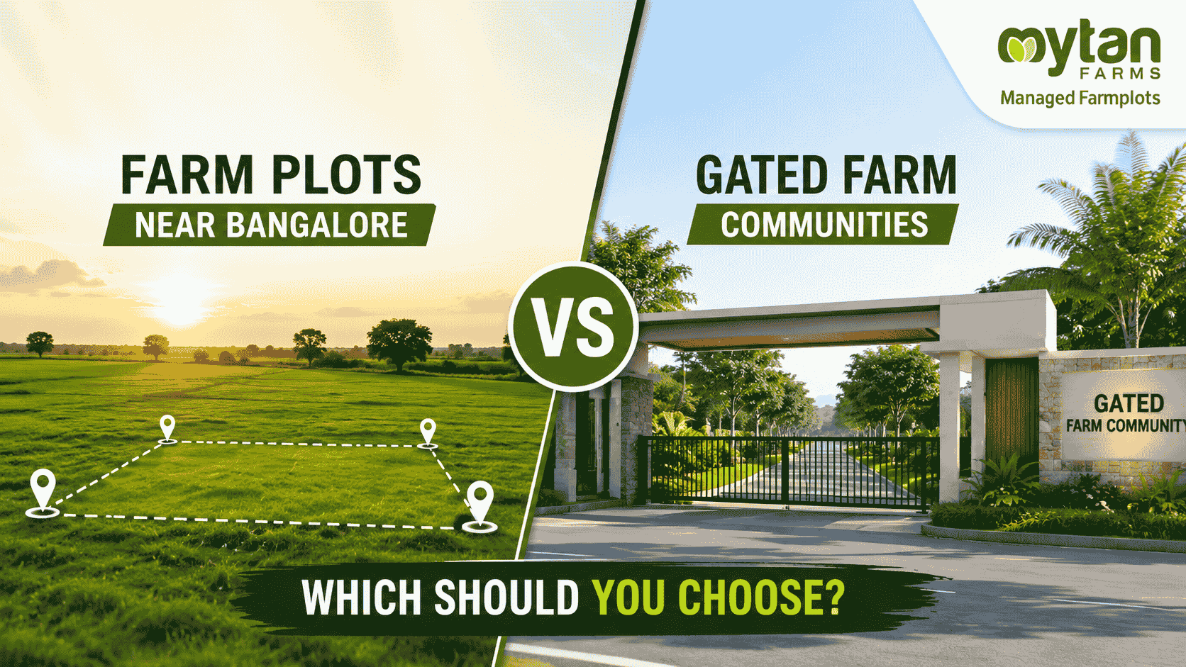 Farm Plots Near Bangalore vs Gated Farm Communities Which Should You Choose